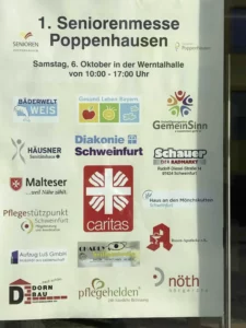 Plakat 1. Seniorenmesse Poppenhausen