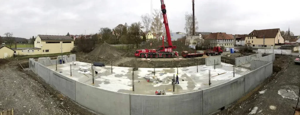 Beton Fertigwände Keller Seniorenwohnanlage 7